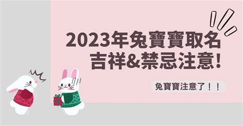 2023兔年寶寶|2023兔寶寶取名吉祥＆禁忌用字｜有這個字一生不愁吃喝，陪伴 